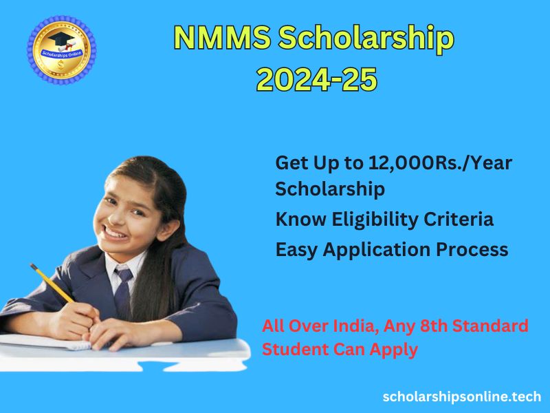 NMMS Scholarship 2024-25: Application Process, Eligibility, Status