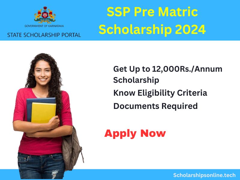 SSP Pre Matric Scholarship 2024